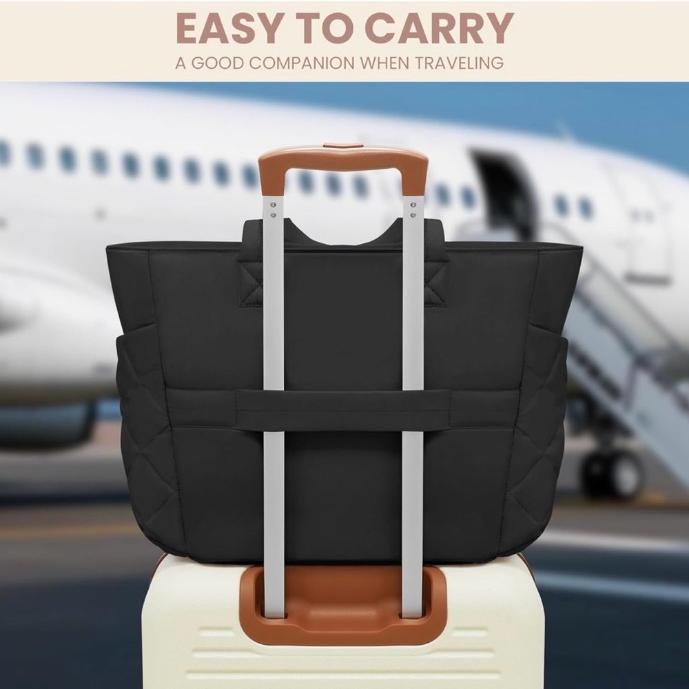 NEW TILYMOL Large Quilted Work Shoulder Tote Bag Ultra Lightweight for Travel - Picture 5 of 9